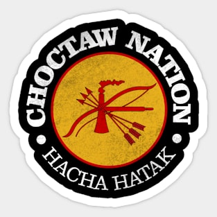 Vintage Nature Choctaw Nation Hiking Mountain Sticker